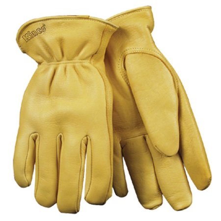 KINCO Men's Outdoor Driver Work Gloves Gold L 1 pair 90HK-L